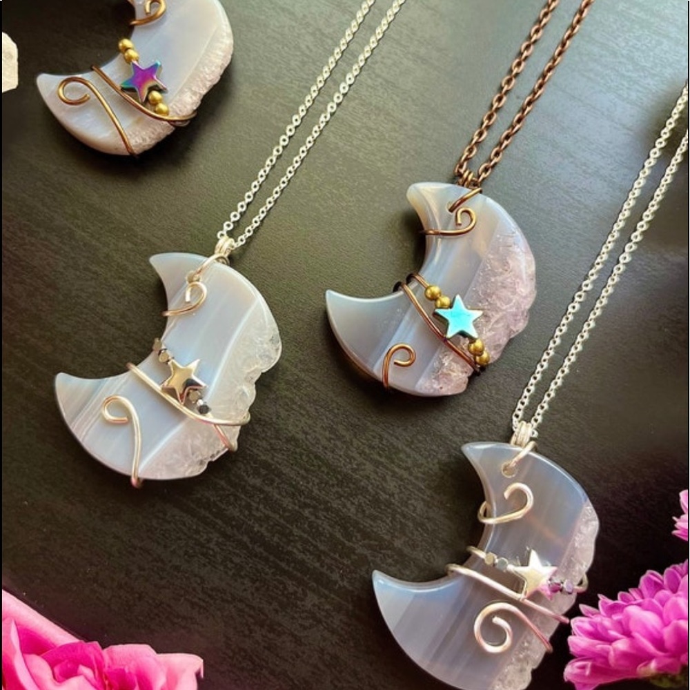Amethyst Moon Necklace